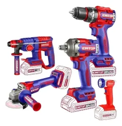 Kit De Herramientas Inalambricas 5 En 1 Emtop