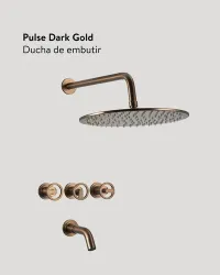 Peirano Ducha Emb C/Transf Dark Gold C.ceram  Pulse