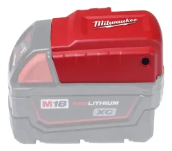 Fuentes De Poder Compatible Con Baterias M18 (No Incluida) - Con Puerto Usb Para Carga De Dispositivos Electronicos (Accesorios)