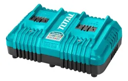 TOTAL Cargador de Bateria Doble 20V 4.0 Ah