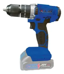 KLD Taladro Inalambrico 20V + 2 Bat 1.5 Ah + Carg + Acc + Maleta