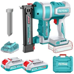 TOTAL Clavadora 20V 18Ga 35mm (MALETIN, CARGADOR Y 2 BATERIAS)