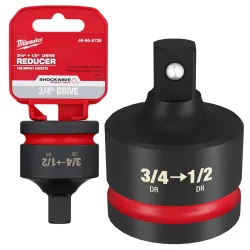 Milwaukee Bocallave Adaptadora - Tubo De Impacto Reductor De 3/4 A 1/2 Pulgadas - Shochwave Impact Duty (Accesorios)