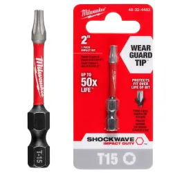 Milwaukee Torx T15 50.8 Mm, Mediana (X1) (Accesorios)