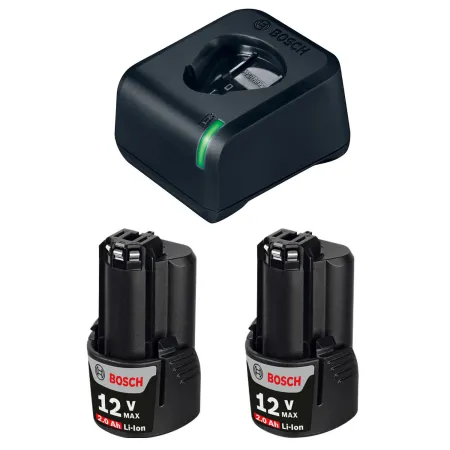 BOSCH KIT 2 BATERIAS x 2 A.h + CARGADOR GAL 12V-20