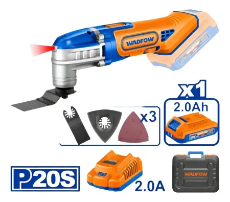 Sierra Inalambrica Multiuso Oscilante Wadfow 20v + Batería