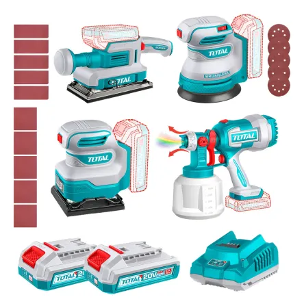 Kit 3 Lijadoras + Equipo Para Pintar Industrial Total