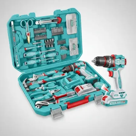 Kit Taladro 20V + 166 Accesorios TOTAL THKTHP41667-4