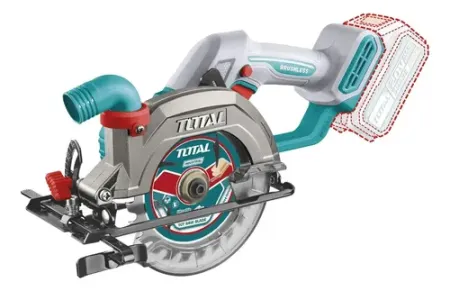 TOTAL Sierra Circular 20V BL 140mm (CARGADOR Y BATERIA 4Ah)