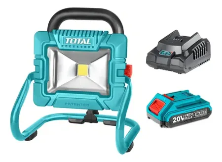 TOTAL Reflector LED 20V 1800 Lumens (CARGADOR Y BATERIA)