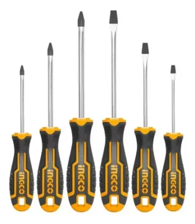 INGCO Set Destornilladores Industrial 6Pcs