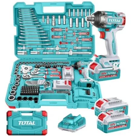 Kit Llave de Impacto 550Nm + 172 Accesorios INDUSTRIAL TOTAL THKTHP41728-4