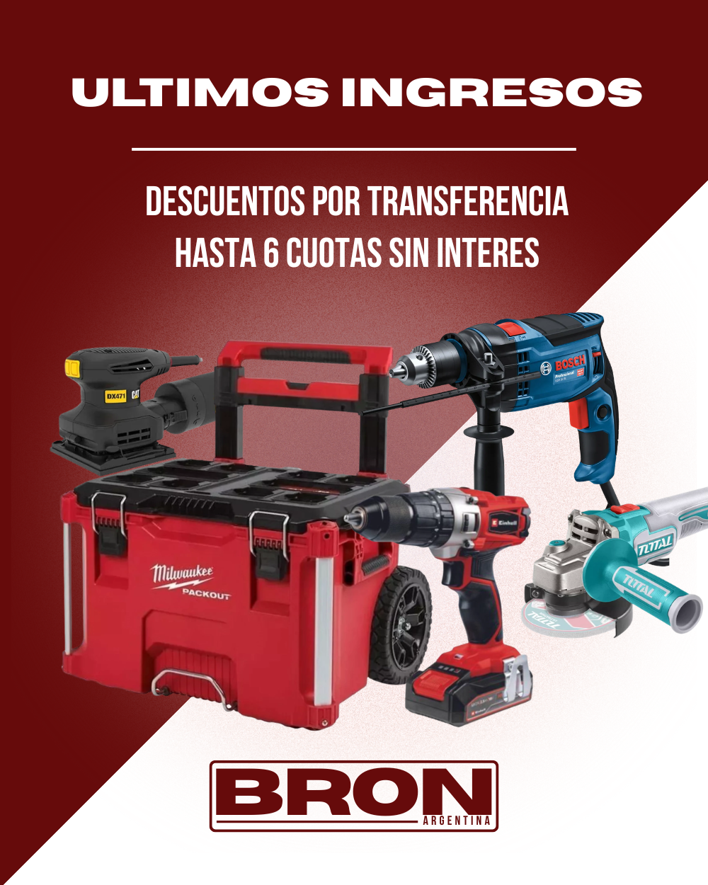 Últimos ingresos a la tienda: descuentos por transferencia, hasta 6 cuotas sin interés