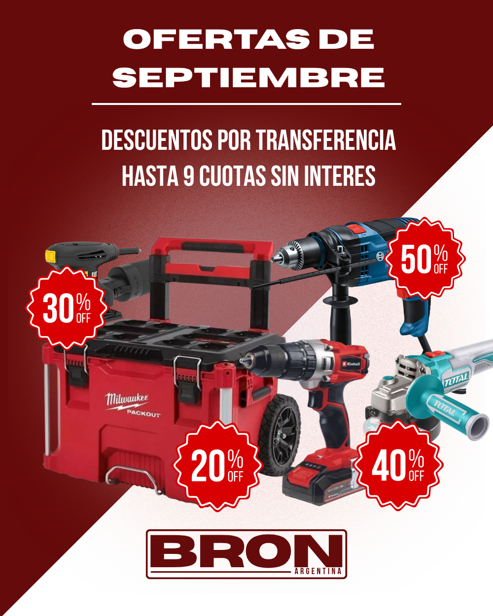 Ofertas del mes: descuentos por transferencia, hasta 6 cuotas sin interés