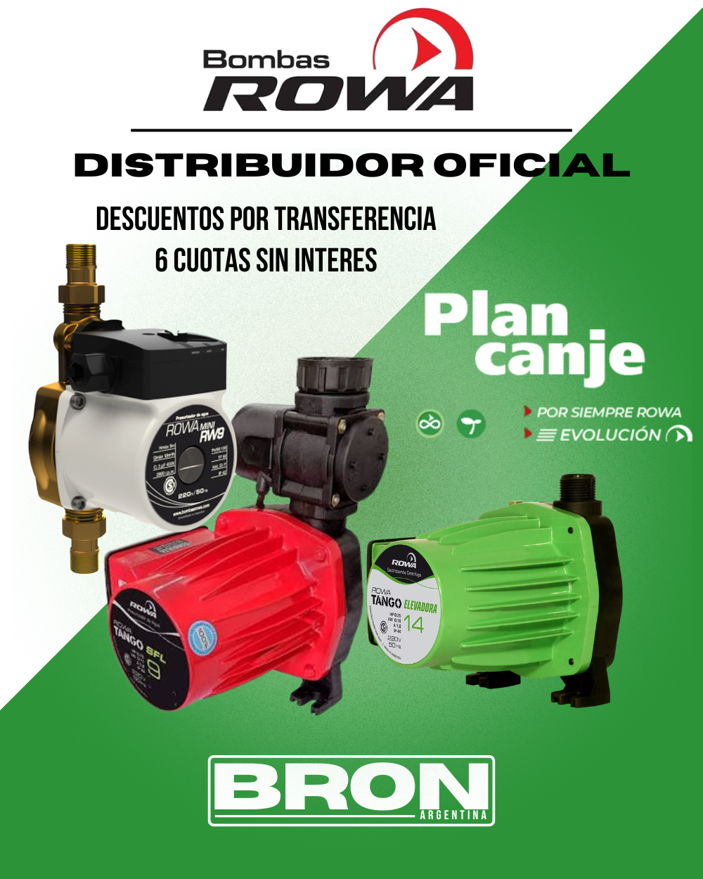 Plan Canje Rowa: llevá tu equipo viejo y renová con precio preferencial