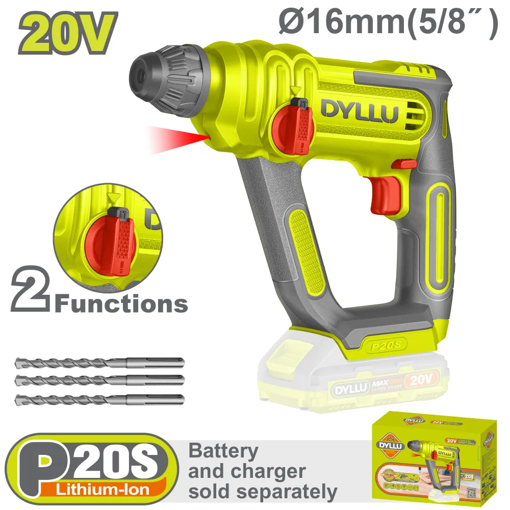 Rotomartillo SDS PLUS 16mm 20V DYLLU DTLM1516