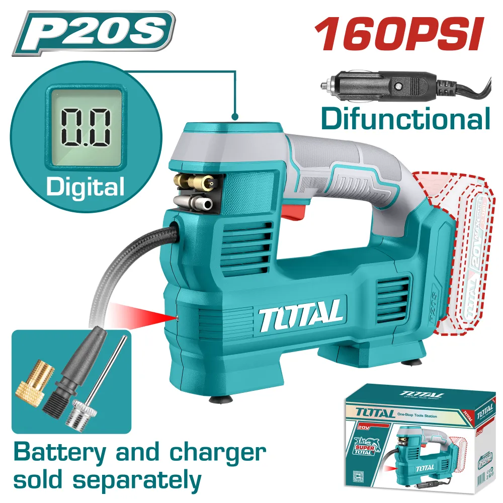 Inflador 20V 160 psi TOTAL TACLI2012