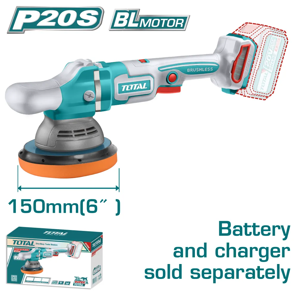 Pulidora 20V BL 150mm INDUSTRIAL TOTAL TAPLI2015