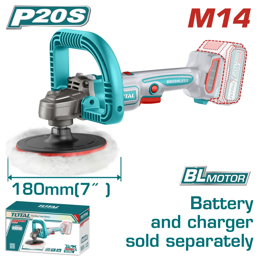 Pulidora20VBL 180mm (Mango D) INDUSTRIALTOTALTAPLI2018