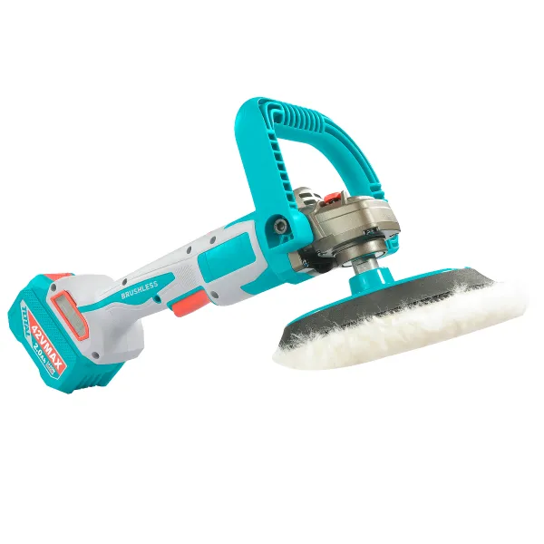 Pulidora 42V BL 180mm INDUSTRIAL TOTAL TAPLI42182-4 (CAJA PLASTICA, CARGADOR, Y 2 BATERIAS 2Ah)