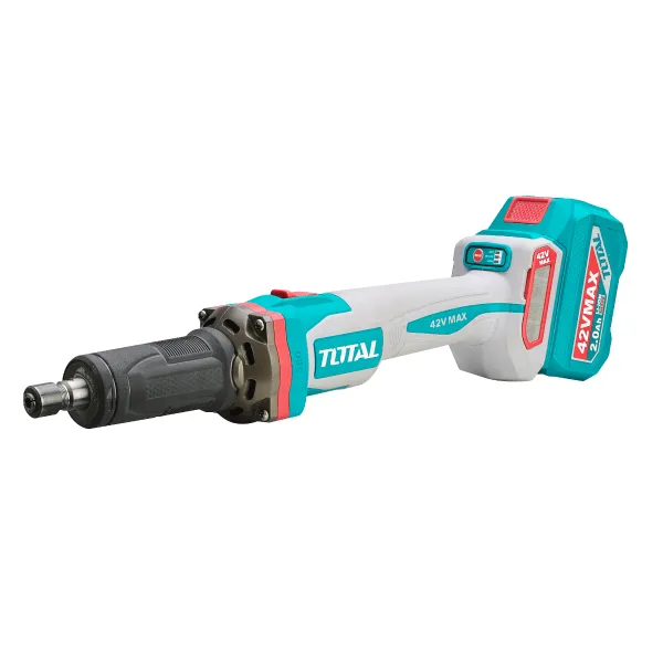 Amoladora Recta 42V BL INDUSTRIAL TOTAL TDGLI42012-4 (MALETIN, CARGADOR, Y 2 BATERIAS 2Ah)