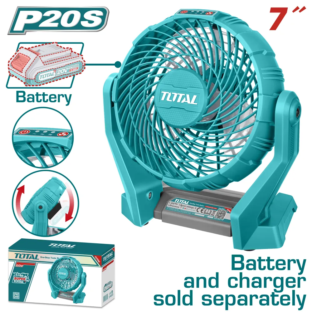Ventilador 20V TOTAL TFALI2007