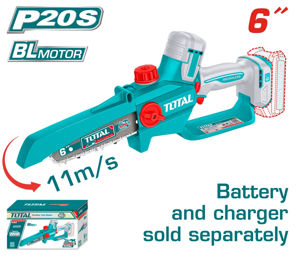 Sierra Podadora 20V BL 6" INDUSTRIAL TOTAL TGSLI2066
