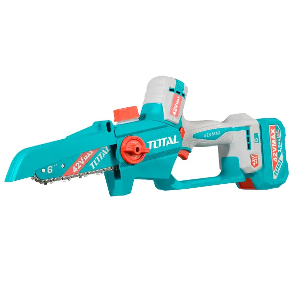 Sierra Podadora 42V BL 6" INDUSTRIAL TOTAL TGSLI42681-4 (MALETIN, CARGADOR, Y 2 BATERIAS 2Ah)