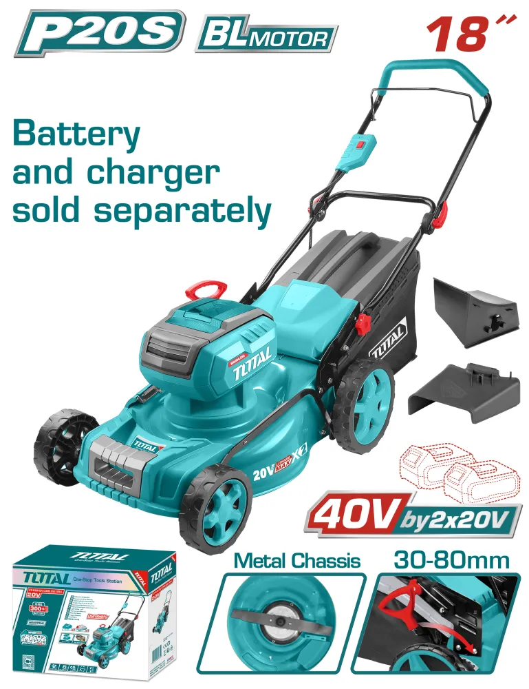 Cortadora de Cesped 40V INDUSTRIAL TOTAL TLMLI20185