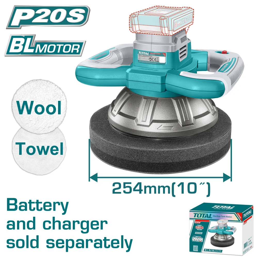 Pulidora 20V BL 254mm INDUSTRIAL TOTAL TOPLI202548