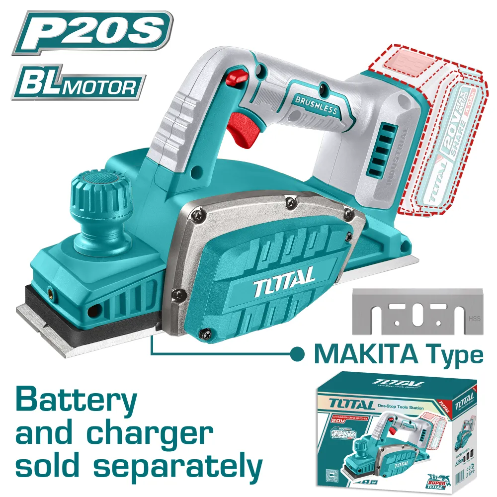 Cepillo 20V BL 14000rpm INDUSTRIAL TOTAL TRLI20401