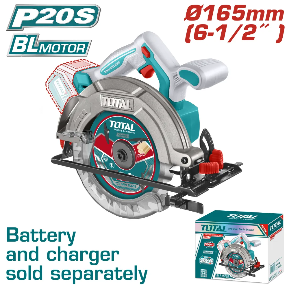 Sierra Circular 20V BL 165mm INDUSTRIAL TOTAL TSLI1652